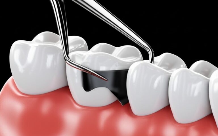 Demostración de colocación de bandas de matriz dental